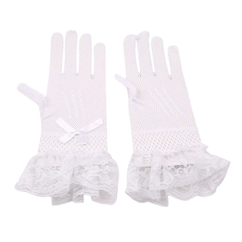 Transparent Sunscreen Sexy Driving Gloves Women Gloves Ultra Thin Dress Gloves Sheer Tulle 70cm Long Female Gloves Women Gloves