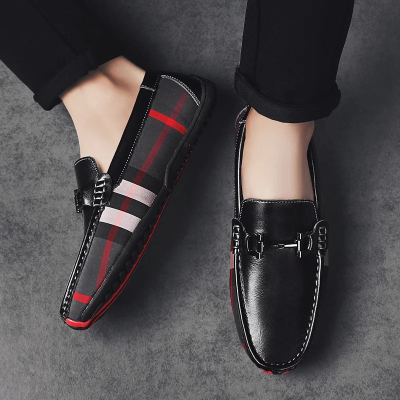 2024 new boat shoes fashion trend classic casual shoes men's loafers breathable daily casual fashionable leather shoes Viralgem Store