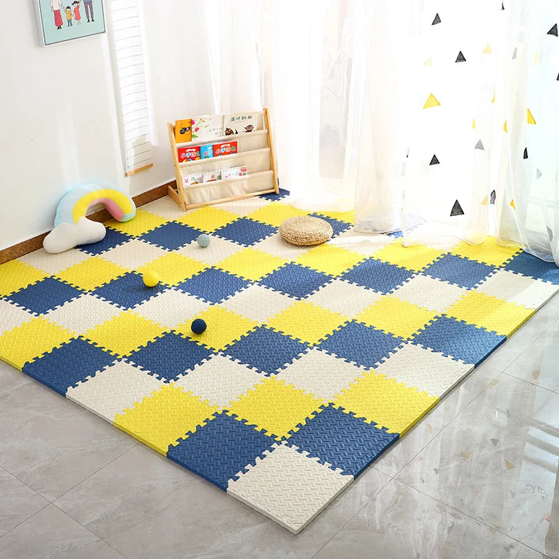 12pcs Foam Baby Play Mat Puzzle Mat Kids Interlocking Exercise Tiles Rugs Floor Tiles Toy Carpet Soft Carpet 30*30*1cm Viralgem Store
