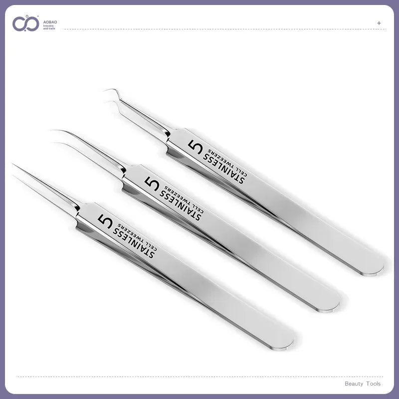 4-11Pcs Ingrown Hair Tweezers Acne Blackhead Removal Needles Black Dots Cleaner Pore Cleaner Deep Cleansing Face Skin Care Tools Viralgem Store