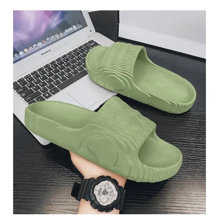 Summer EVA Slippers for Women Men Fashion Beach Sandals Soft Sole Platform Slides Outdoor Toe Open Shoes Unisex Size 29-46