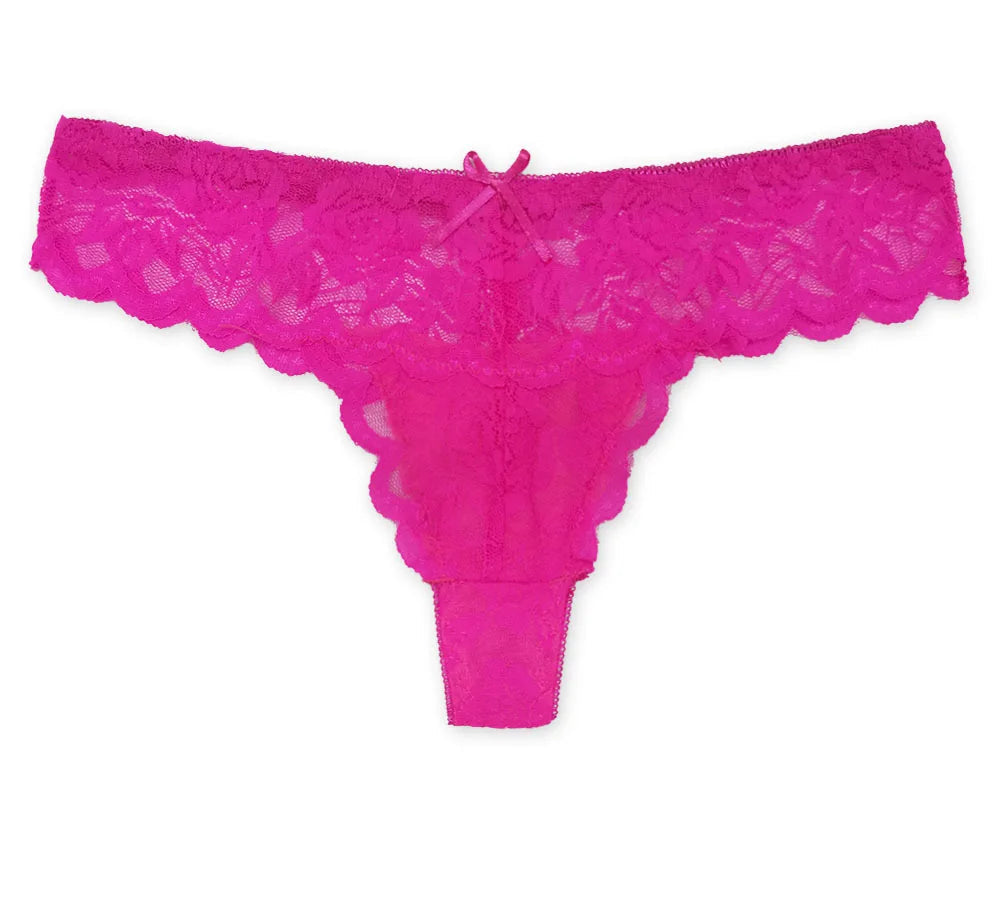 5 PCS/Set Sexy Lace Thong Women Low Waist Panties Transparent Underwear Ladies Lingere Panty Underware Womens G String 87169 Viralgem Store