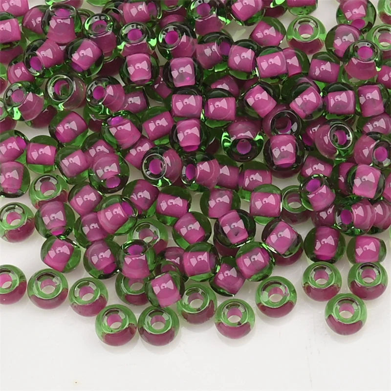 4.0mm Czech Glass Seed Beads Dye Core Small Glass Beads for DIY Making Jewelry Craft Bracelets Necklaces Earrings