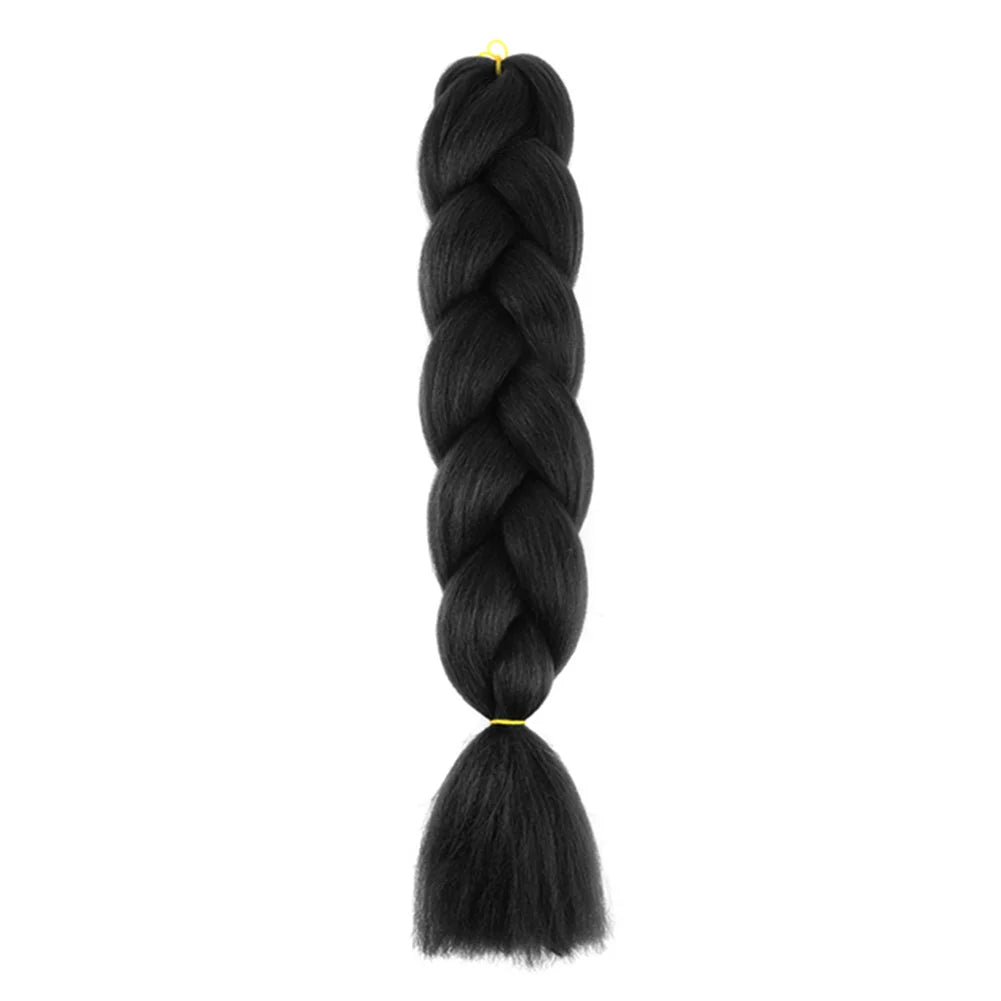 24 Inches DIY Jumbo Braiding Hair Synthetic Hair Extensions Afro Ombre Crochet Braid Hair Wholesale For Women