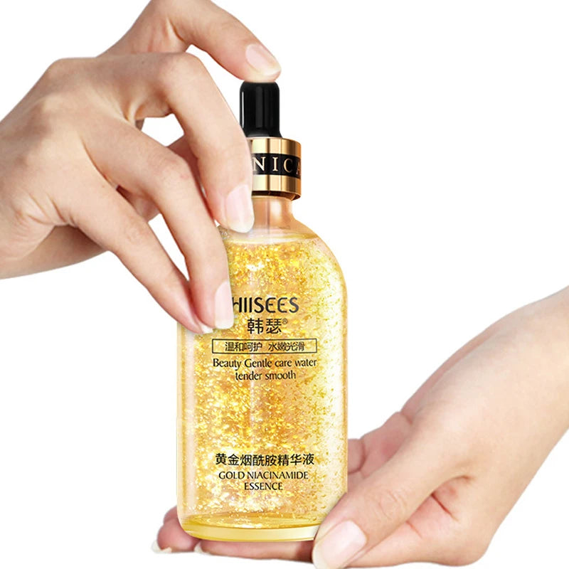 24K Gold Facail Essence Oil Hyaluronic Acid Moisturizer Serum Brightening Day Creams Anti Aging Skin Care 30/100ML