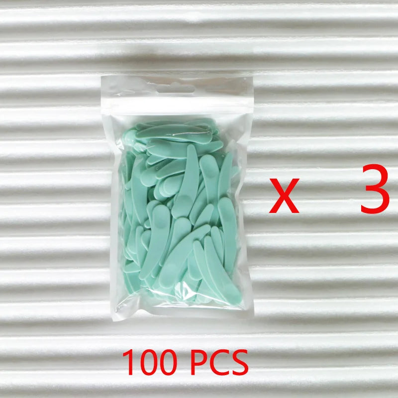 300pcs Mini Spoon Cosmetic Skincare Spatula Plastic Beauty Spoon Face Mask Reusable Scoop For Eye Facial Cream 5.5cm