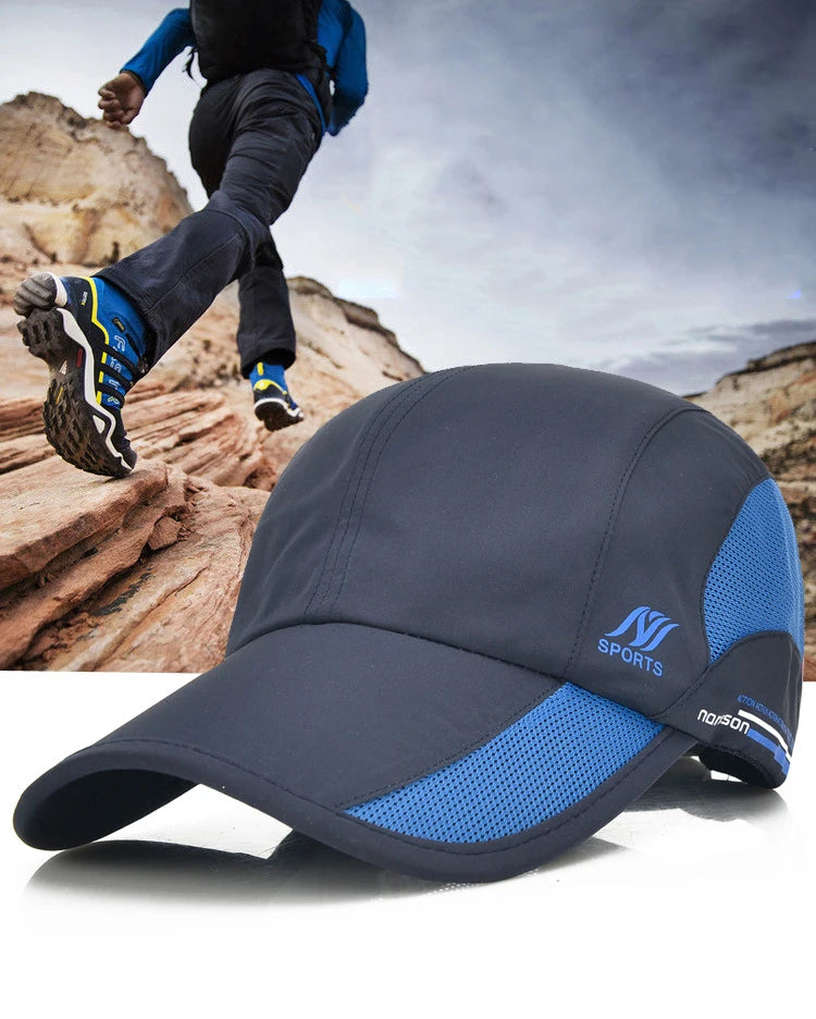 2024 New Men's Quick Drying Baseball Cap Korean Outdoor Sunscreen Visor Women's Athleisure Waterproof Mesh Cap Viralgem Store