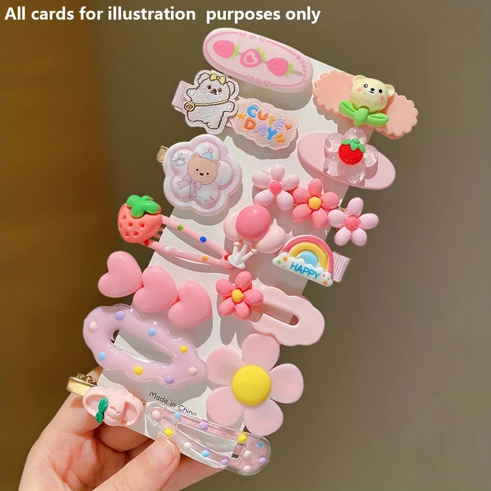 14 Pieces of Sweet Pink Hairpins Are Cute and Versatile