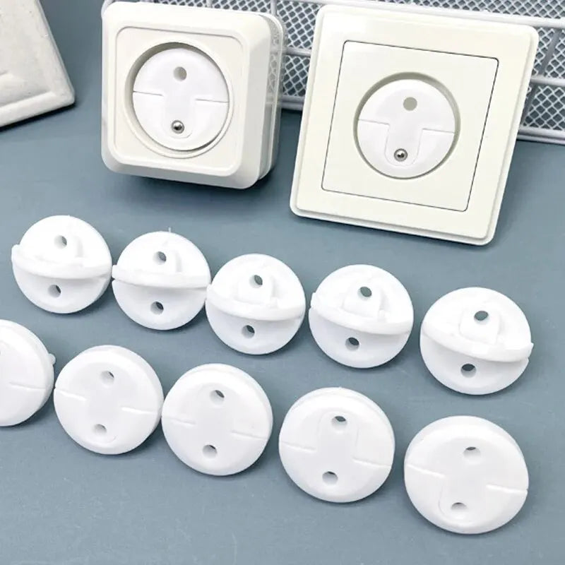 10 Pcs Baby Anti-shock Socket Cover Children's Safety European Regulations Socket Cover Power Supply Safety Cover Power Socket Viralgem Store
