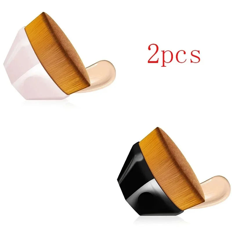 1-5pcs Hexagonal Makeup Brush, Flawless Foundation Make-Up Brush, Suitable For Liquid Makeup Brush Set, Women'S Soft Cosmetics Viralgem Store