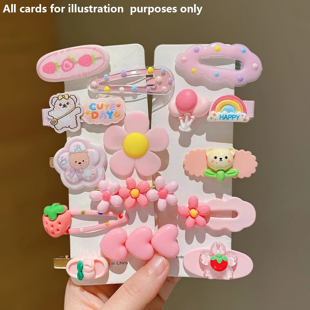 14 Pieces of Sweet Pink Hairpins Are Cute and Versatile