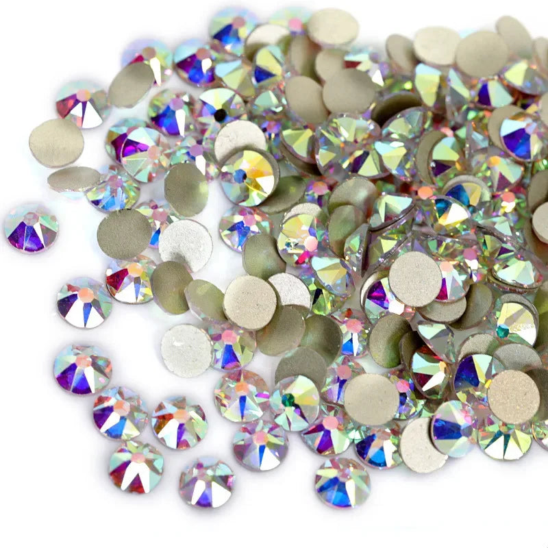 Super Shiny 3D Glass 16 Cut Facets 2088 Flatback Swarovsky DIY Nails Rhinestones Art Decoration Manicure Top Crystal Stones Gems