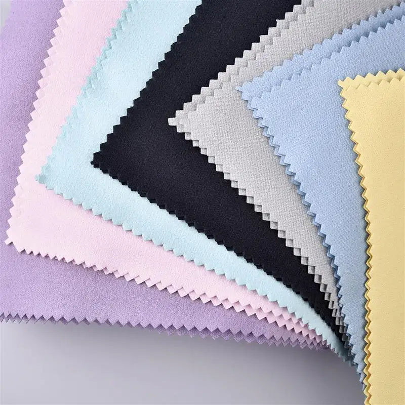 50Pcs Polish Polishing Cloth Silver Color Cleaning Polishing Cloth Soft Clean Wipe Wiping Cloth For Silver Gold Jewelry Tool
