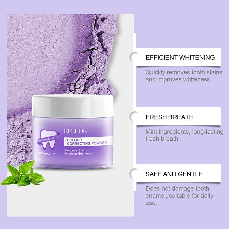 5 Days Teeth Whitening Powder Remove Plaque Stains Dental Calculus Fresh Bad Breath Oral Hygiene Cleaning Tooth Care Products