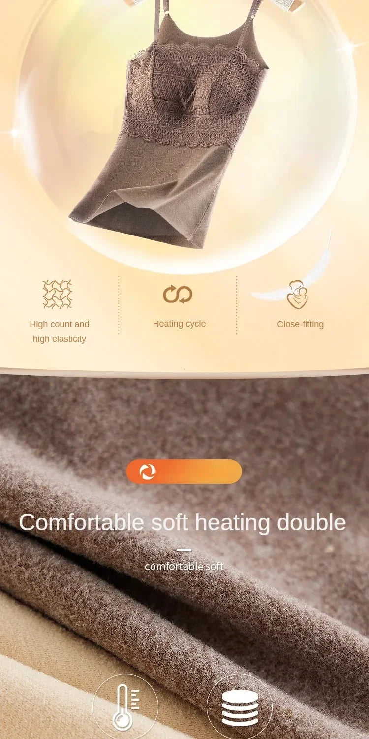 Women's Thermal Underwear Thermal Women Clothing Winter Jersey Blouse Seamless Silk Fever High Elastic Bud Silk Bottom Lining