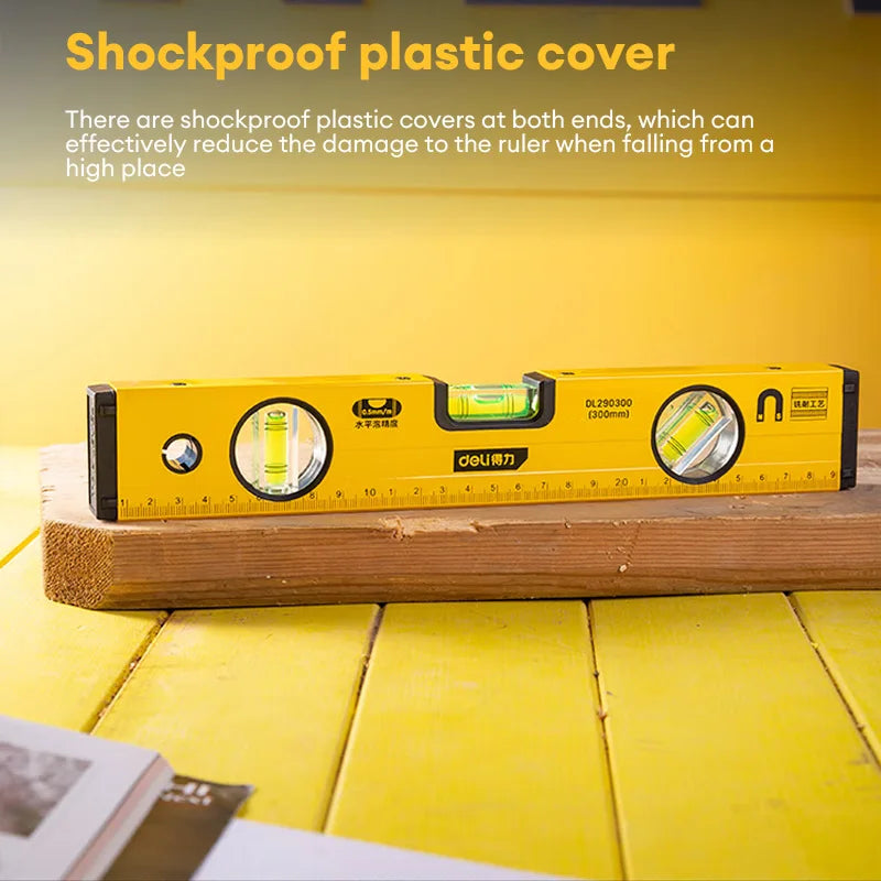 Spirit Level Magnetic Torpedo Level Tool with 3 Vials Aluminum Shockproof Bubble Level High Visibility Durable Measuring Leveler Viralgem Store