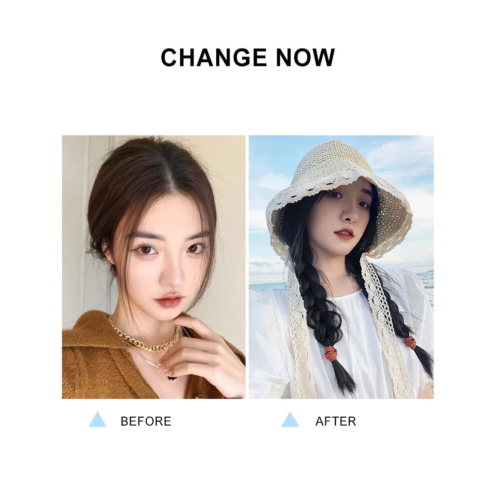 Synthetic Long Twist Braid Ponytail Extensions With Rubber Band Boxing Braided Hair Extensions For Women Daily Use Viralgem Store