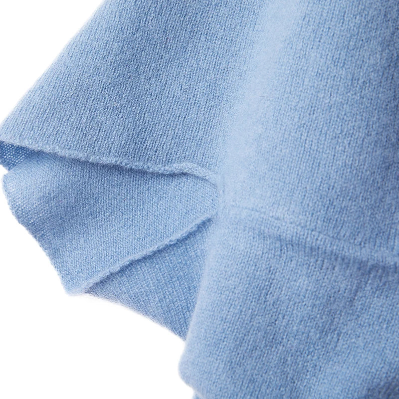 100%Pure Wool Women's Knitted Shawl Soft Warm Wollen Cardigan Cloak Wraps Shoulder Neck Protect Multifunctional Pashmina Scarves