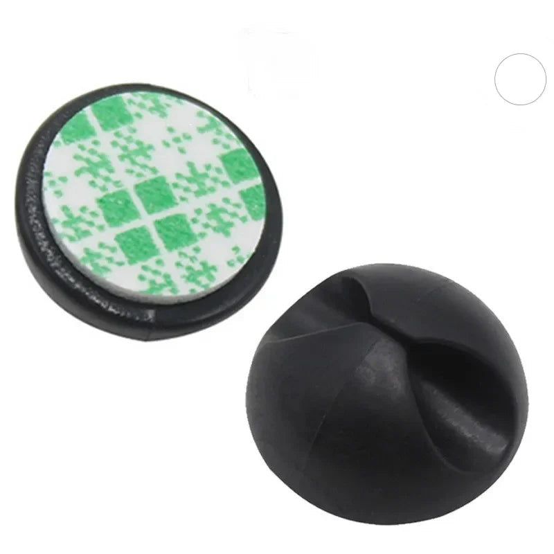 5/50Pcs Mini Cable Winder Organizer USB Charging Cable Clips Desk Tidy Organiser Wire Cord Holder Protectors In Home Office Car Viralgem Store