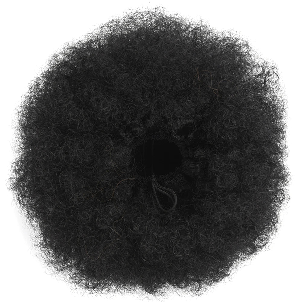 Synthetic Large Afro Puff Drawstring Ponytail Kinky Curly Bun HairPiece African American Clip in Updo Extensions for Black Women Viralgem Store