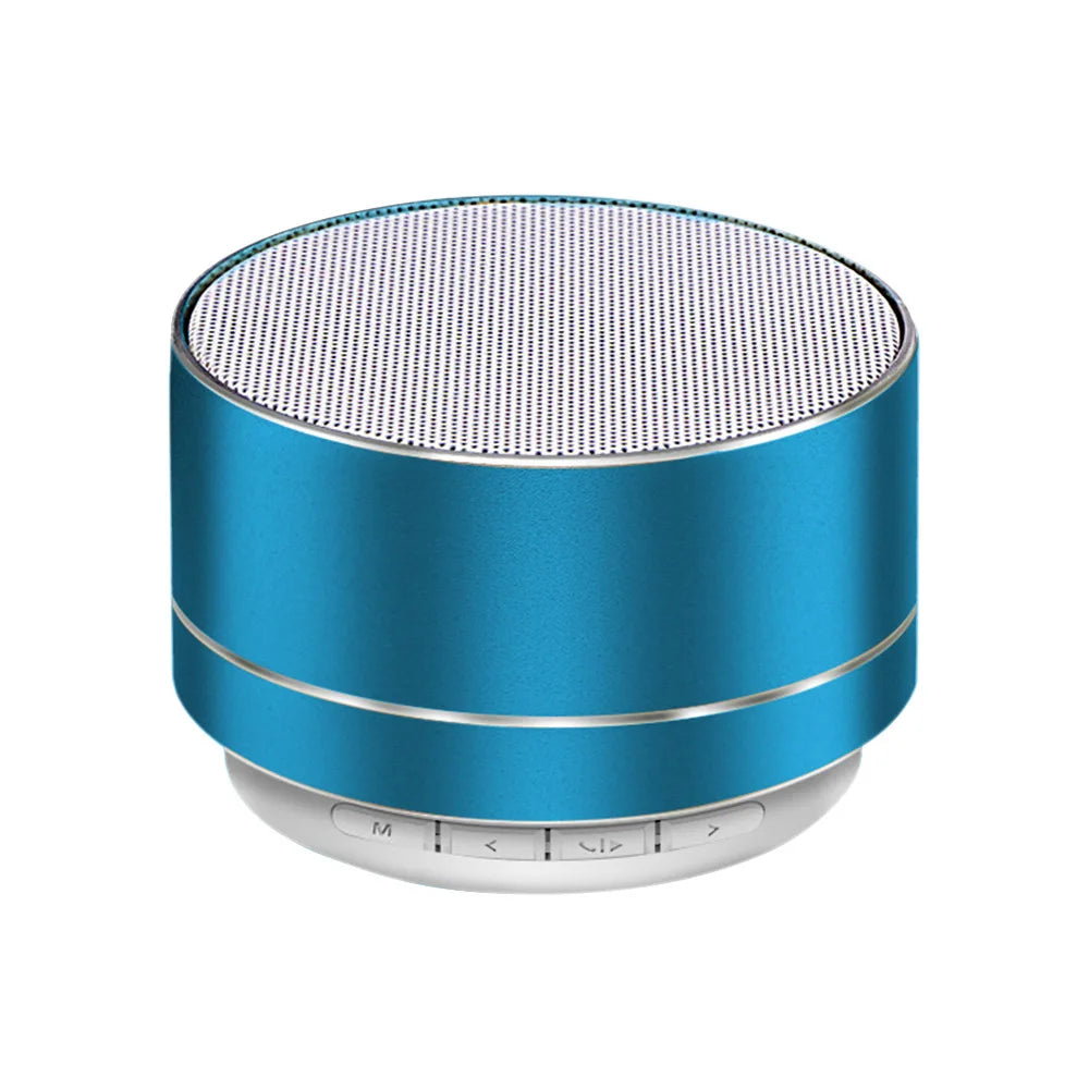 A10 Metal Speaker Bluetooth Wireless Portable Car Audio Dazzling Crack LED Lights Subwoofer Support TF Card USB Charging For PC