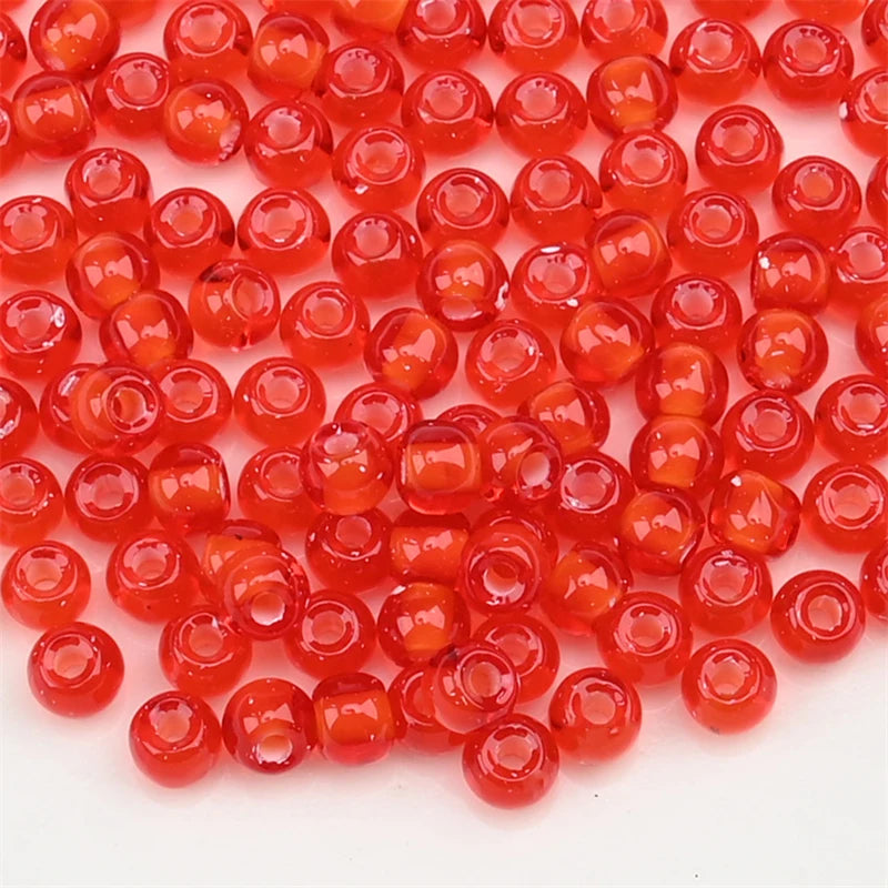 4.0mm Czech Glass Seed Beads Dye Core Small Glass Beads for DIY Making Jewelry Craft Bracelets Necklaces Earrings