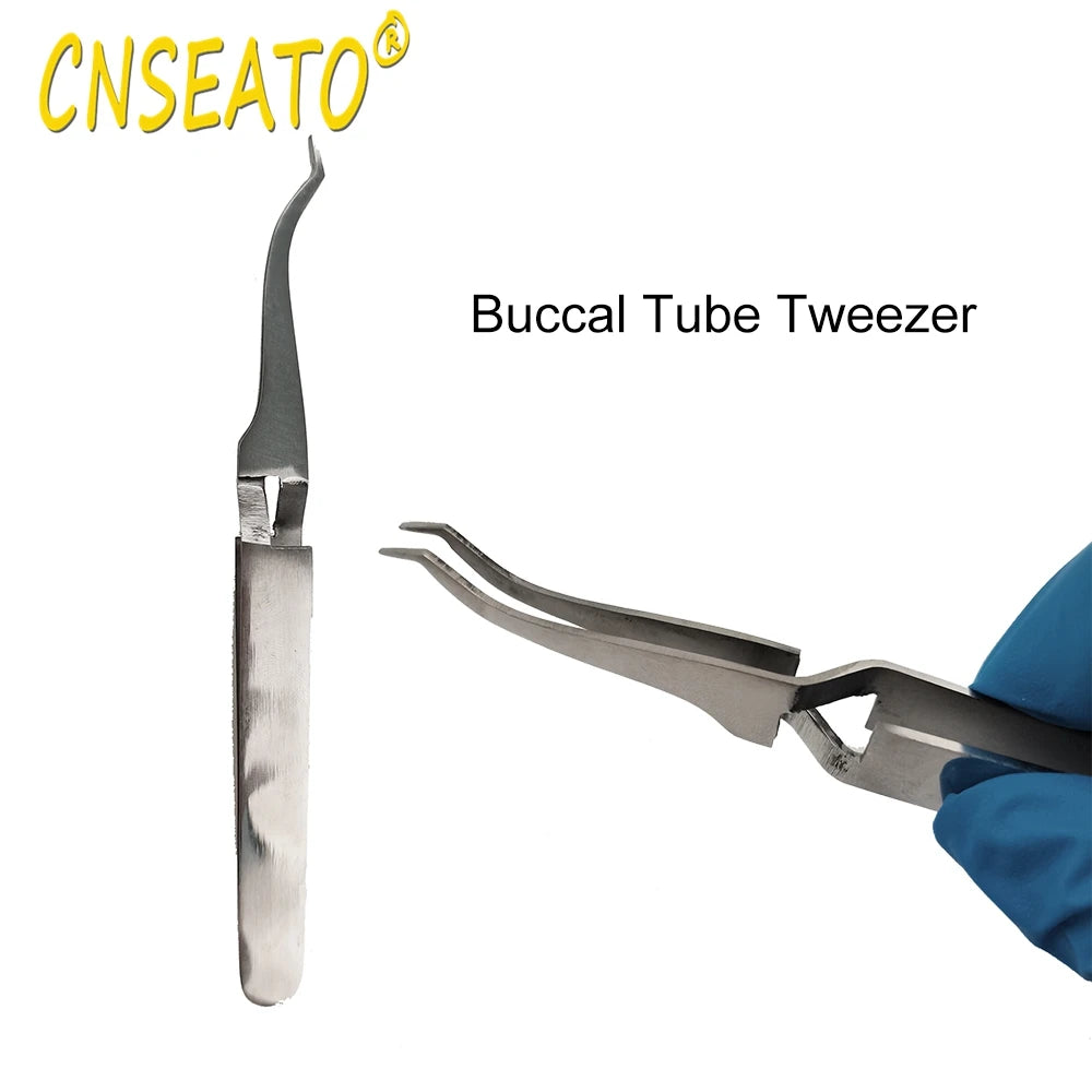 1Pcs Dental Orthodontic Bracket Tweezer Buccal Tube Bonding Placer Dentistry Articulating Paper Tweezers for Teeth Care Tools
