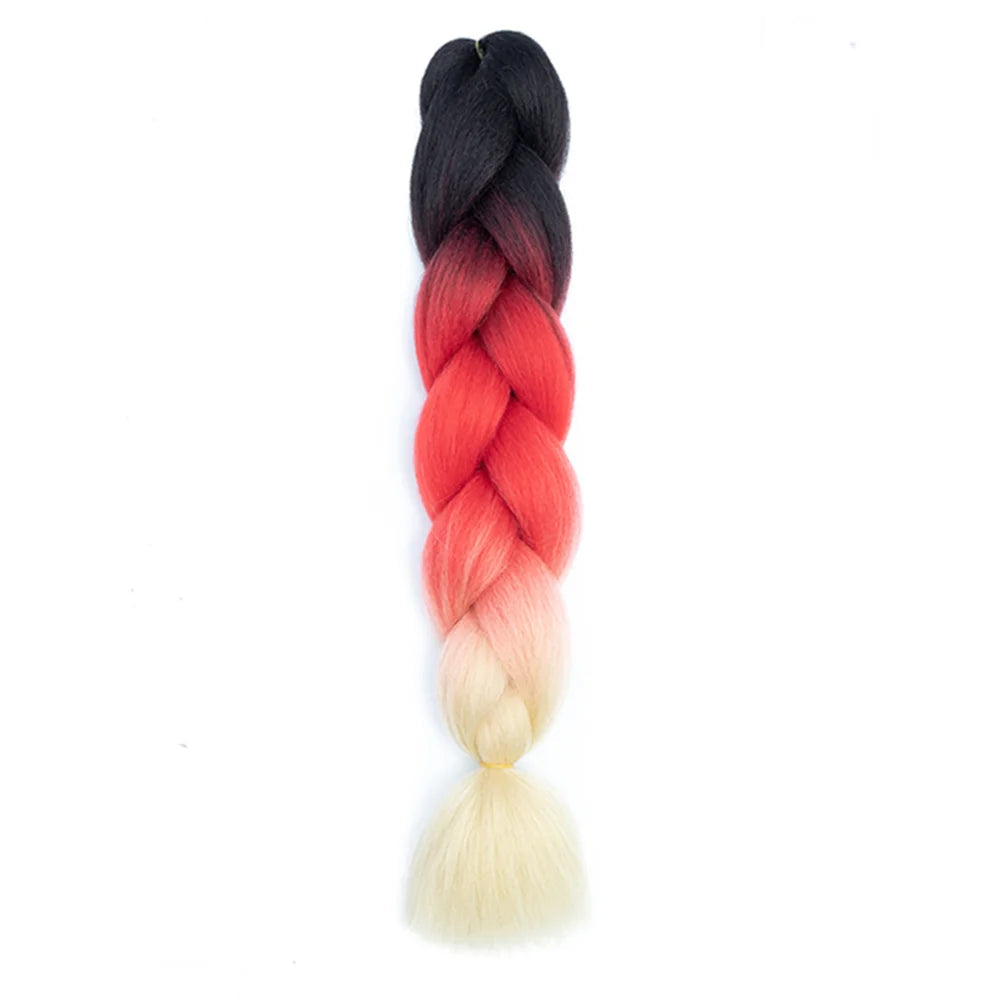 24 Inches DIY Jumbo Braiding Hair Synthetic Hair Extensions Afro Ombre Crochet Braid Hair Wholesale For Women Viralgem Store
