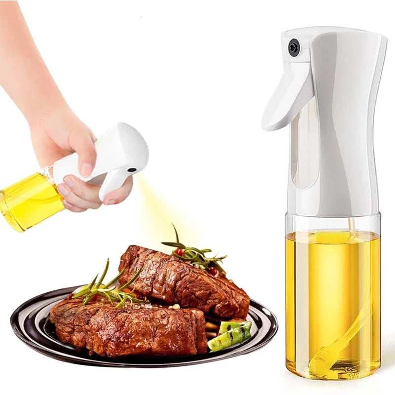 300ML Olive Oil Spray Bottle Kitchen Soy Sauce Vinegar Seasoning Container Dispenser for Camping BBQ Roasting Cooking Salad