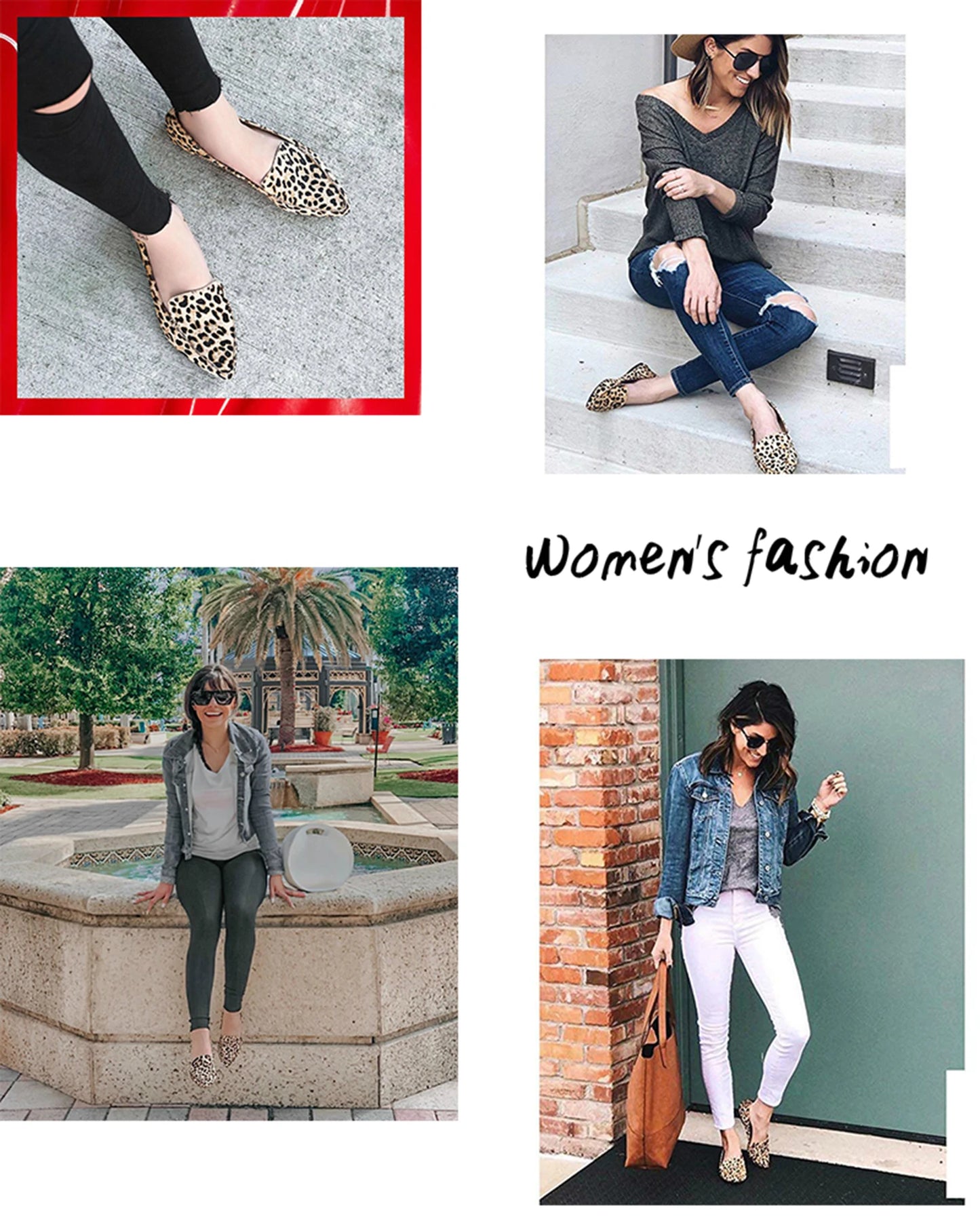 Women's Casual Flat Shoes Loafers Women Fashion Comfortable CHUQING Brand Leopard Shoes Trend Breathable and Comfortable