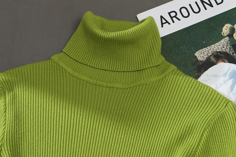 Women Turtleneck Sweater Knitted Soft Pullovers Cashmere Jumpers Basic Soft Sweaters For Women 2024 Autumn Winter