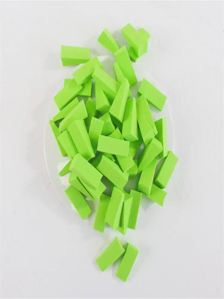 50 Pieces Makeup Sponge  For Face Curve Blending, Latex Free, Small Wedge Shaped Smooth Apply Beauty Sponge Applicator