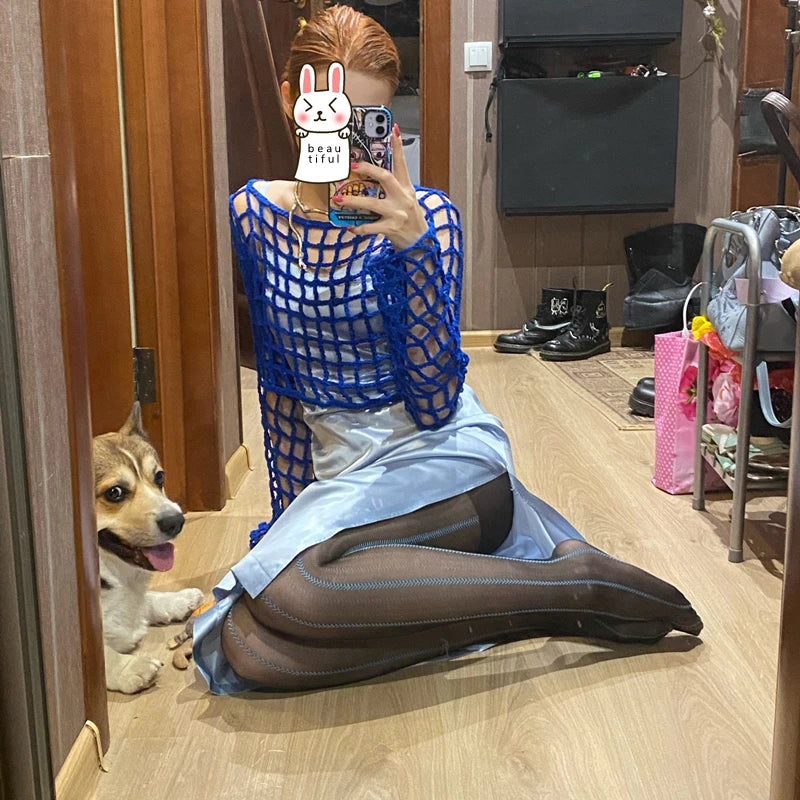 Vintage Sexy Black Vertical Stripes Pattern Stretchy Tights Pantyhose Women's Stockings Gothic Clothes Sexy Women's Underwear