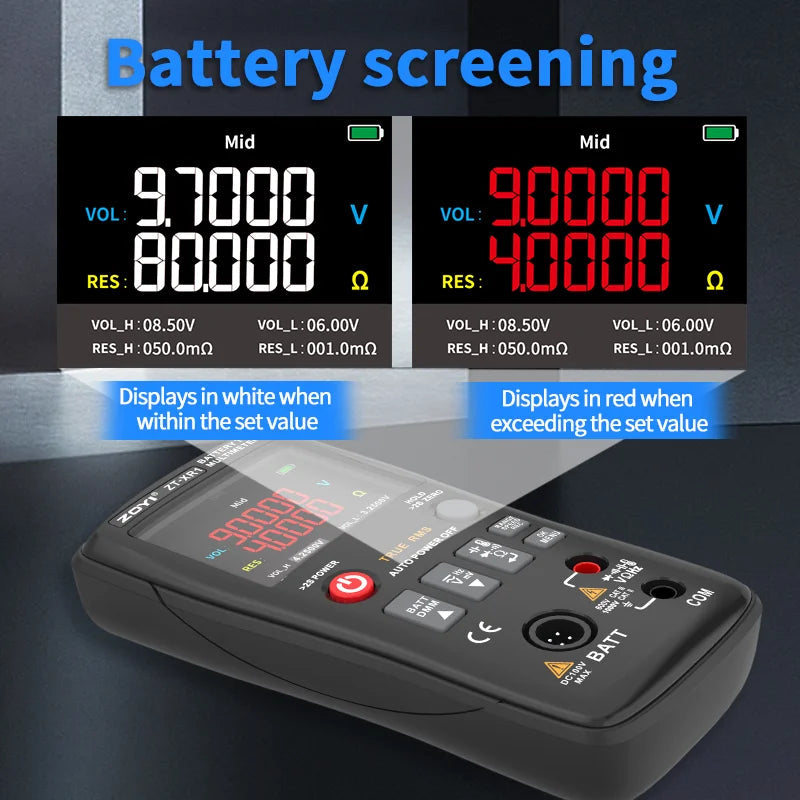 ZOYI ZT-XR1 4.5-Inch Professional Multimeter+Battery Internal Resistance Tester (True Value Version) All-In-One! Viralgem Store