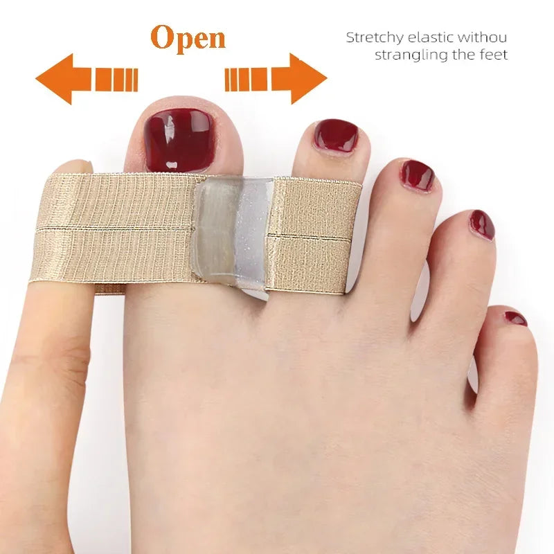 1/2/4Pc TwoToe Separator Hallux Valgus Bunion Corrector Orthotics Feet Bone Thumb Adjuster Correction Pedicure Feet Straightener