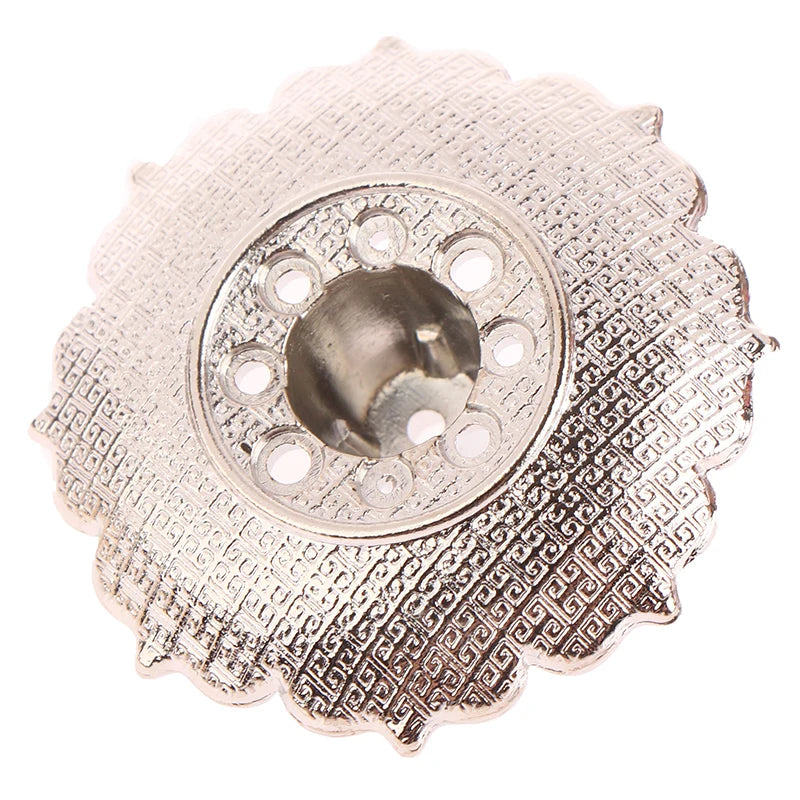 1Pc Lotus Alloy Incense Burner Stick Holder Home Buddhism Line Incense Plate Sandalwood Coil Base Delicate Temples Home Decor