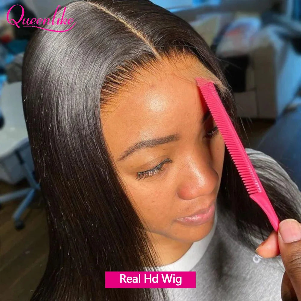 20 22 24 inch Real Hd Lace Wig 13x4 Human Hair Straight Human Hair Frontal Wigs for Women Scalp Top Wigs Thin Hd Invisible Lace Viralgem Store