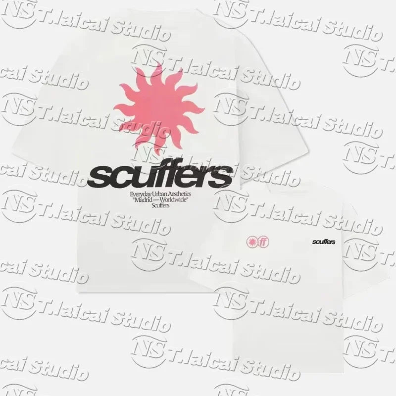 SUMMER European Trendy New Listint Women's T-shirt Scuffers Men Tshirt Surf Vacation Luxury Tee Oversized Women's Clothing MOTO Viralgem Store