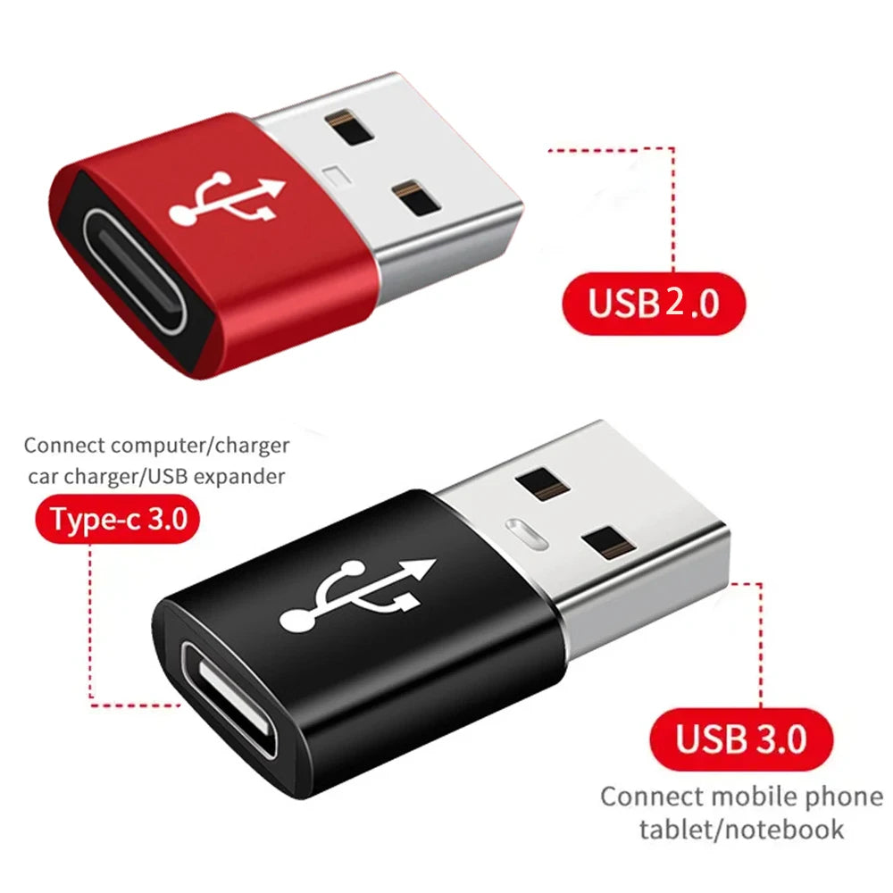 1/2PC Type C To USB 3.0 OTG Adapter USB C Male To USB Female Converter For Laptop Macbook Samsung Xiaomi USB C OTG Connector