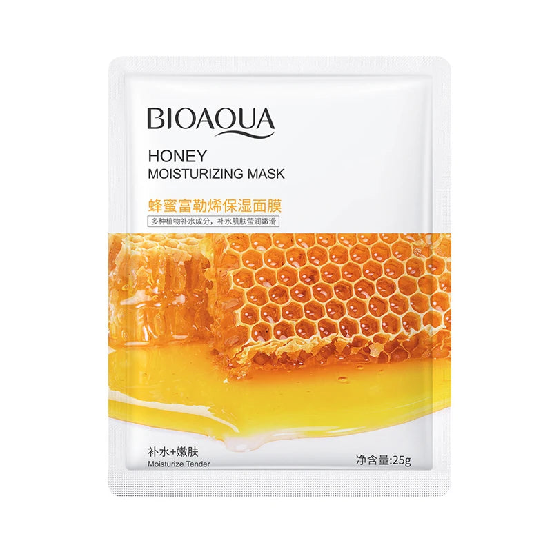 8pcs BIOAQUA Fruit Facial Masks Moisturizing Hydrating Brightening Anti-aging Face Mask Sheet Masks for Face Skin Care Viralgem Store