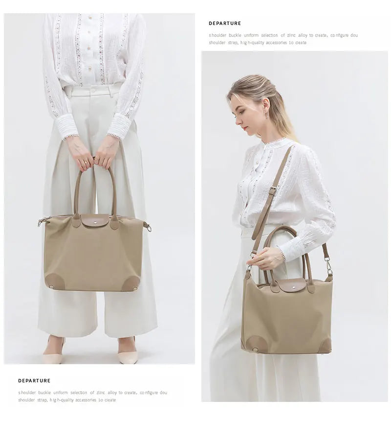 Women's Tote Bag Large Capacity Waterproof Oxford Cloth Women Shoulder Bag Luxury Designer Crossbody Bags Foldable Handbags Viralgem Store