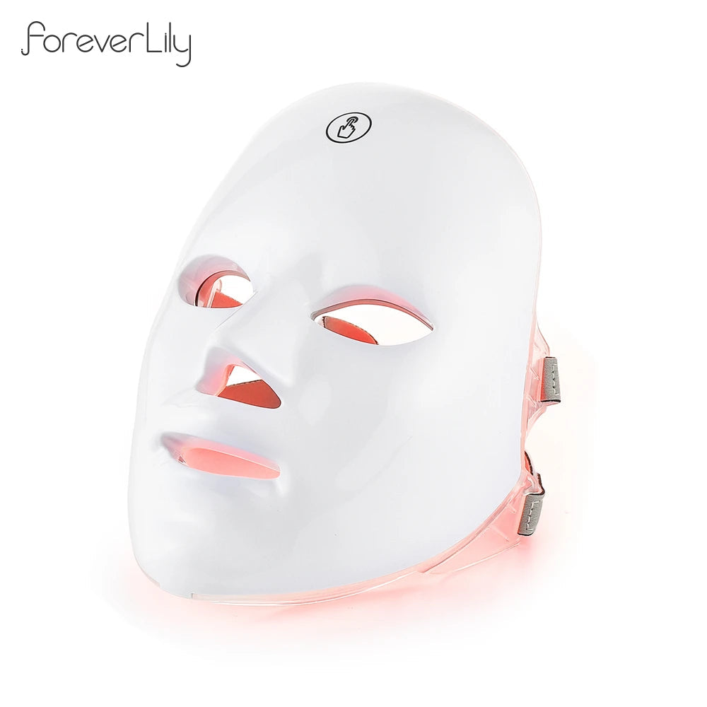 7 Colors Photon Facial LED Mask Red Light Therapy Anti Aging Face Neck Beauty Mask Relaxation Treatment Anti-Wrinkle Skin Care Viralgem Store
