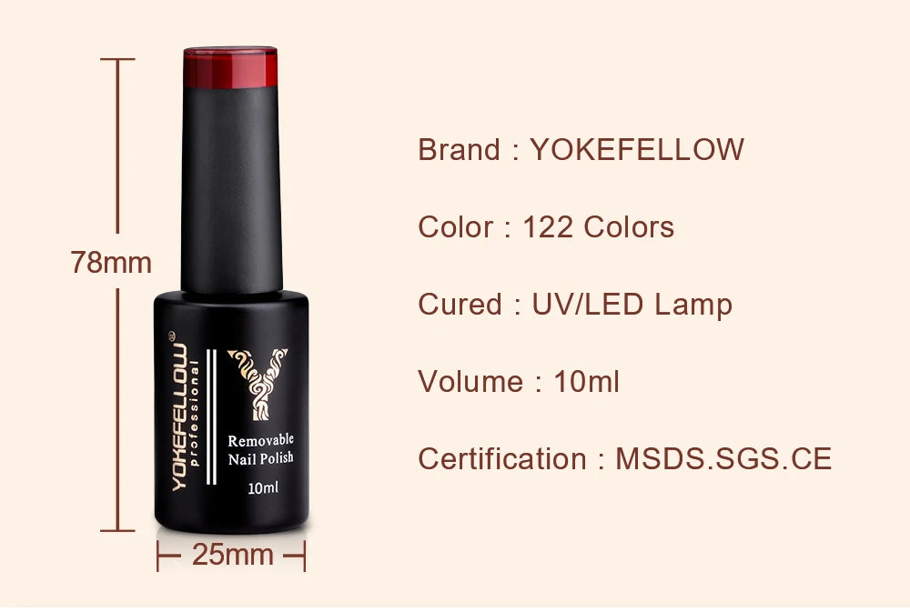 YOKEFELLOW  Pastel Gel Nail Polish Set 6 Colors Spring Summer Macaron Gel Nail Kit Soak Off Nail Art DIY Manicure Gift for Girl Viralgem Store