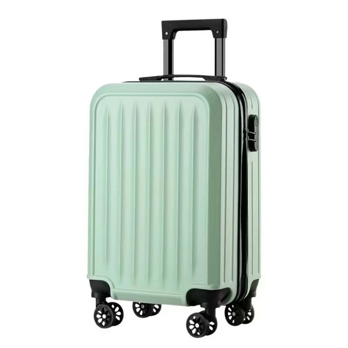 1 Piece, Pp Compression-Resistant and Resilient Material, 20inch Carry-On Suitcase, Luggage Suitcase, Trolley Suitcase, Spinner Wheels, Combination Lock, Candy Color Viralgem Store