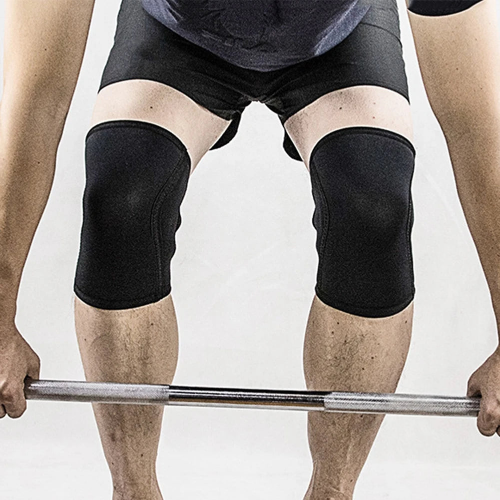 1 PC Squat 7mm Knee Sleeves Pad Support Men Women Gym Sports Compression Neoprene Knee Protector Fitness Gym Fit Weightlifting