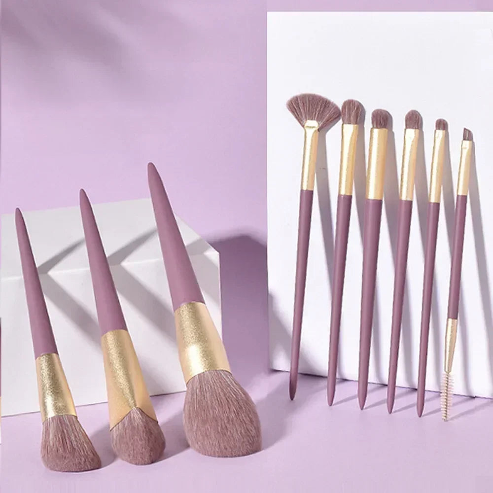 8-13Pcs Soft Makeup Brushes Set Eye Shadow Foundation Brush Women Cosmetic Brush Powder Blush Blending Brush Make Up Beauty Tool