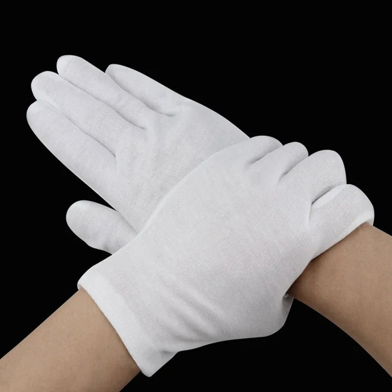 White Gloves Inspection Cotton Work Gloves Jewelry Lightweight Hight Quality Guantes Viralgem Store