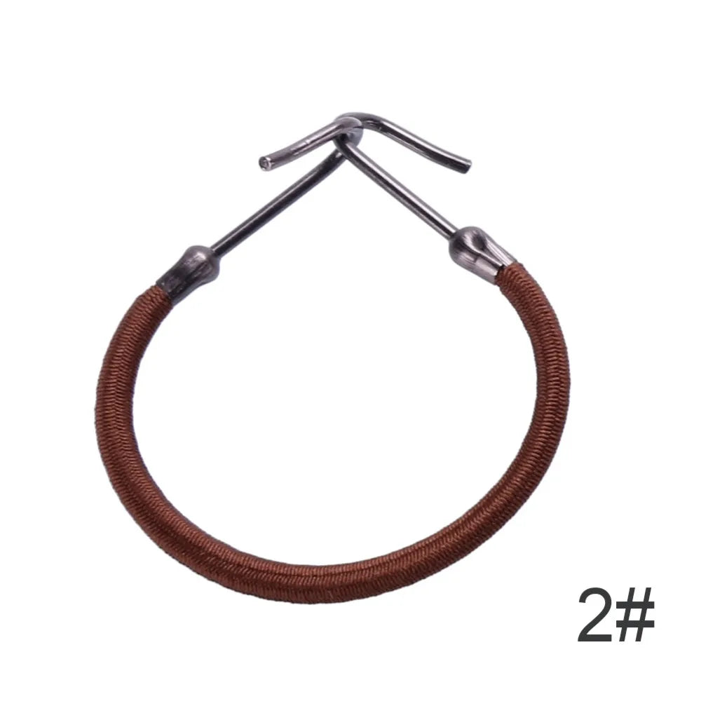 1/5/10pcs Casual Elastic Clips Bows Girls Women Bands Gum With Hooks Ponytail Holder Bungee Hair Thick Hair Accessories Headwear Viralgem Store