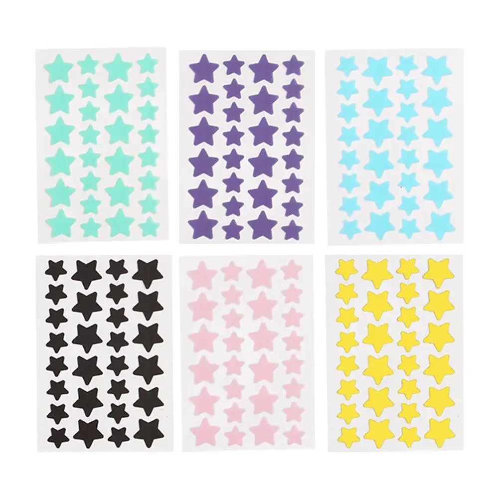 28Pcs Colorful Cute Star Shaped Acne Treatment Sticker Invisible Acne Cover Removal Pimple Patch Skin Care Viralgem Store