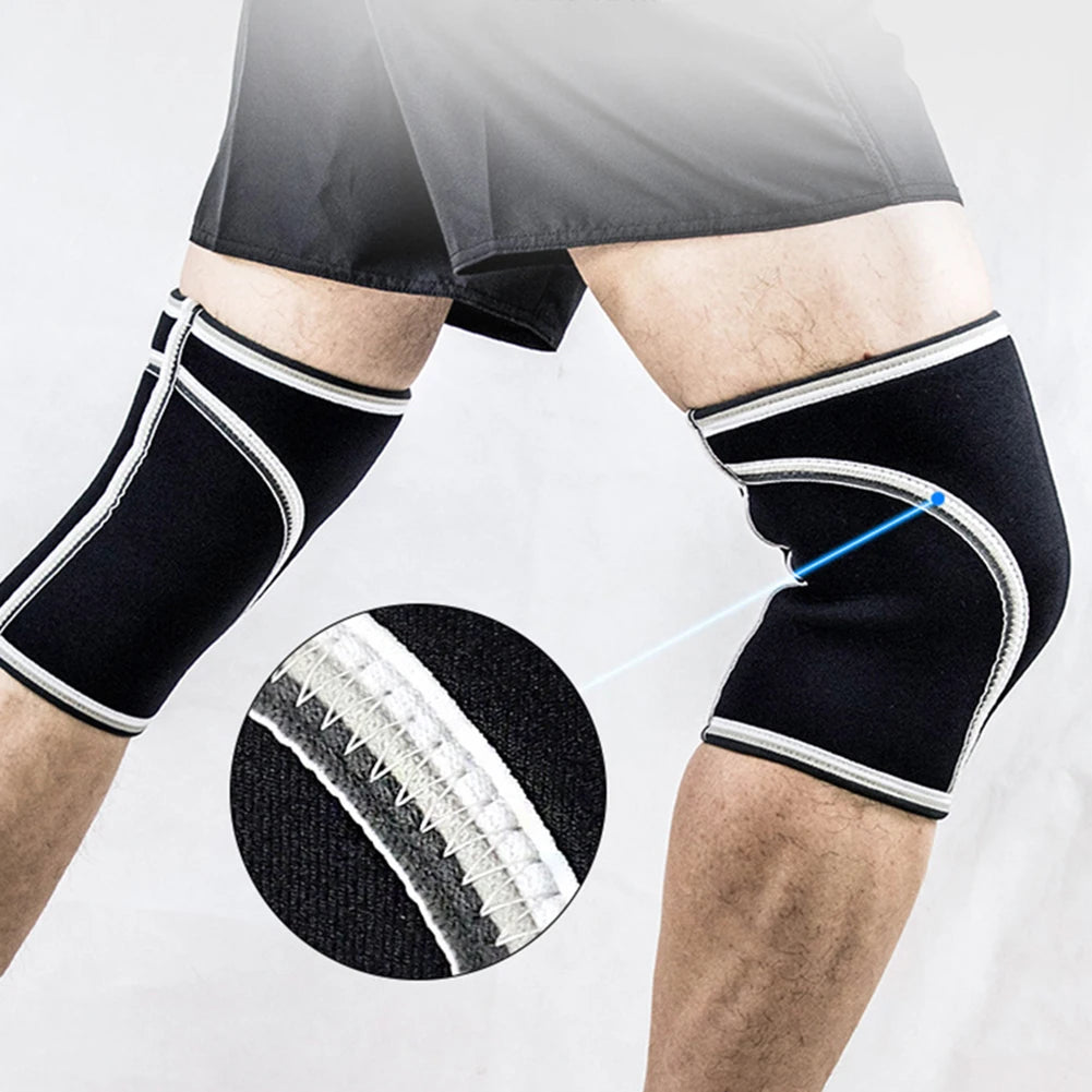 1 PC Squat 7mm Knee Sleeves Pad Support Men Women Gym Sports Compression Neoprene Knee Protector Fitness Gym Fit Weightlifting